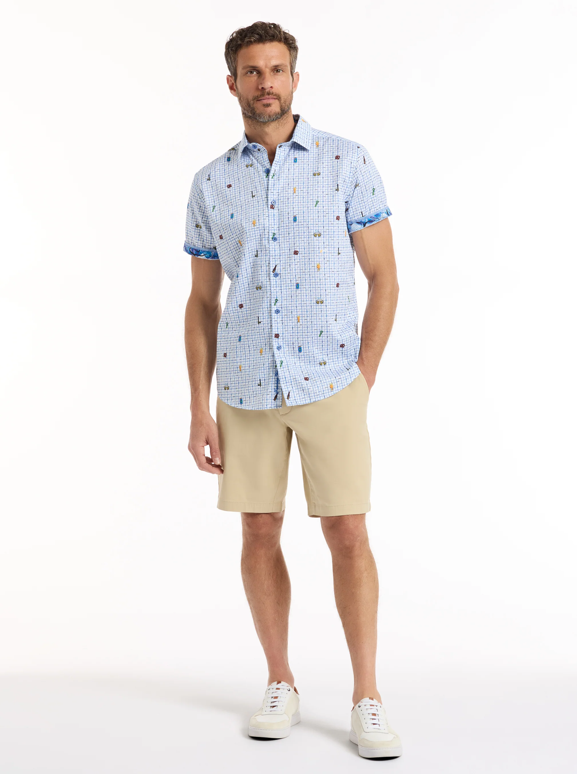 BREW & CHEW SHORT SLEEVE BUTTON DOWN SHIRT - Image 6