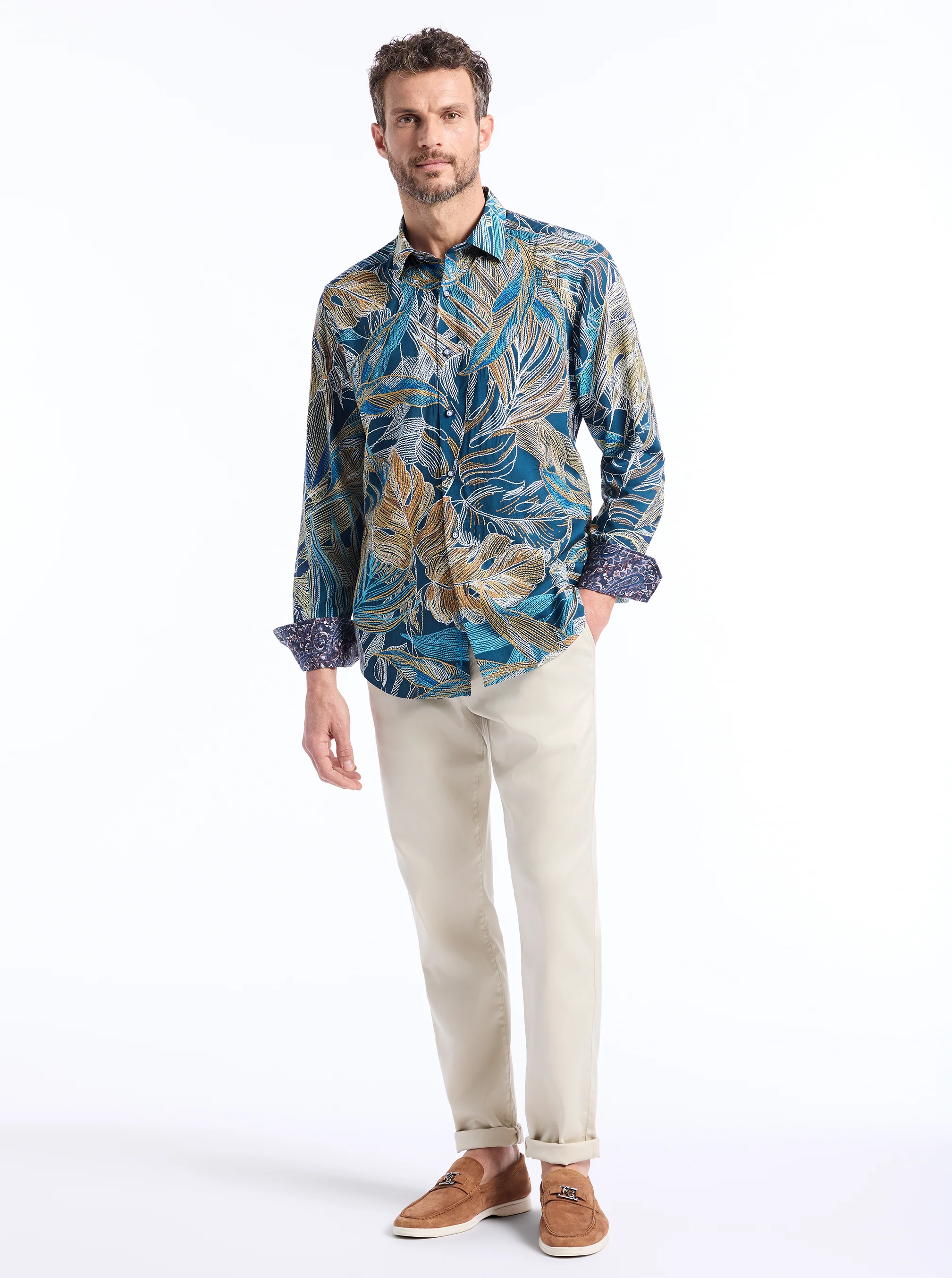 CHORRO LONG SLEEVE BUTTON DOWN SHIRT - Image 8