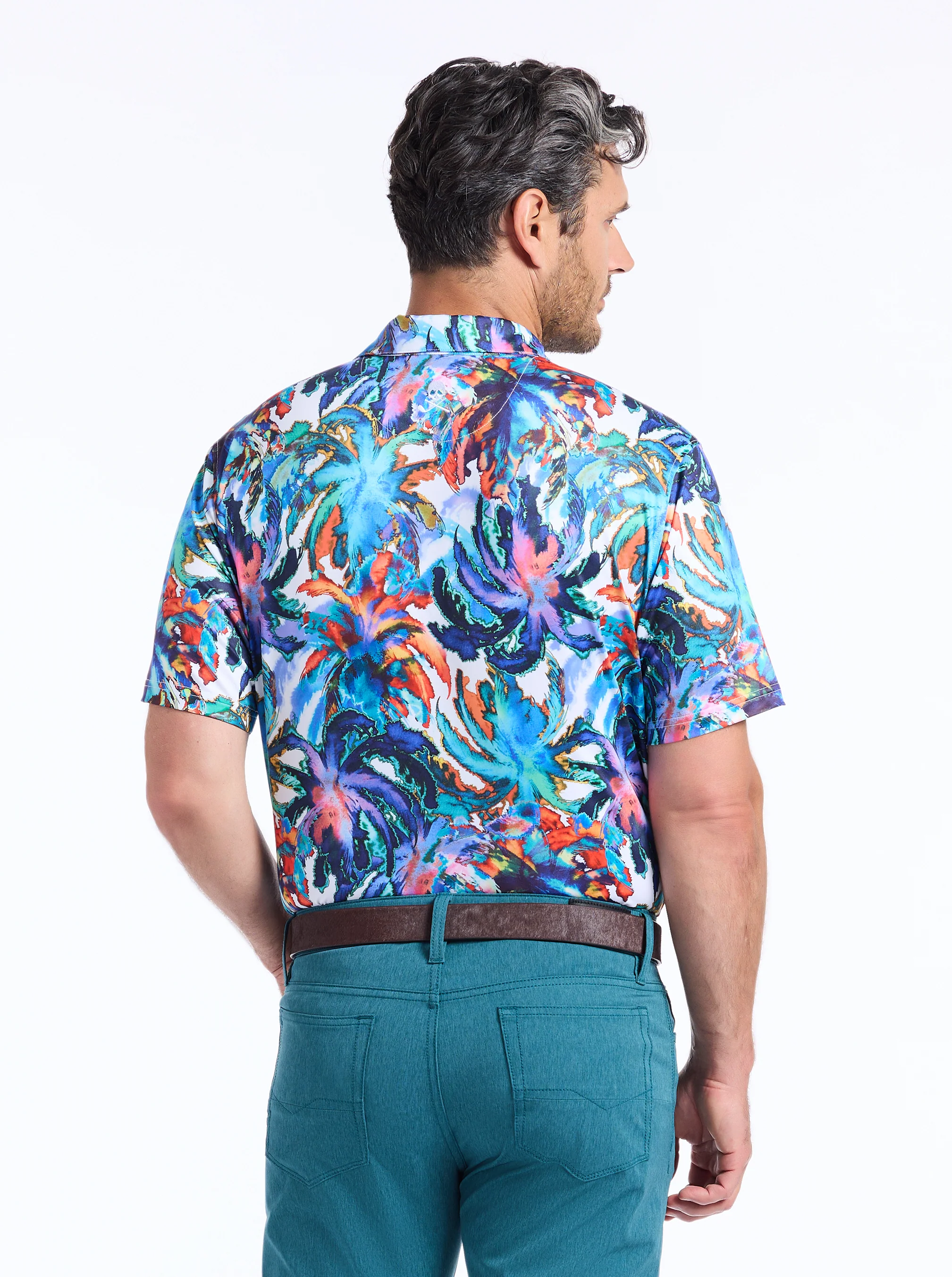 ELETRIC PALMS SHORT SLEEVE POLO - Image 3