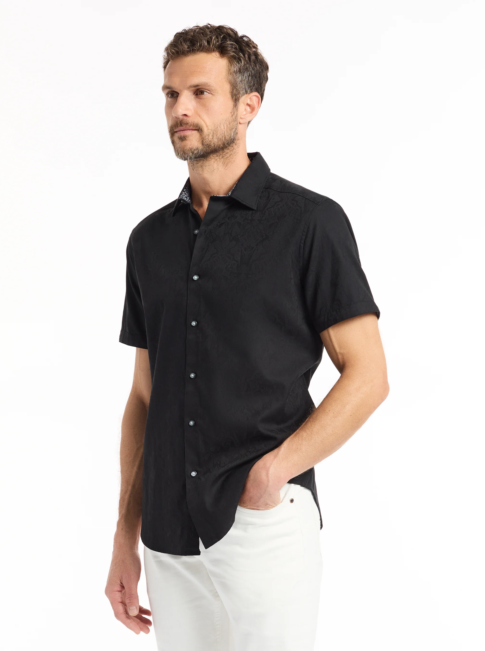 HIGHLAND SHORT SLEEVE BUTTON DOWN SHIRT BIG - Image 22