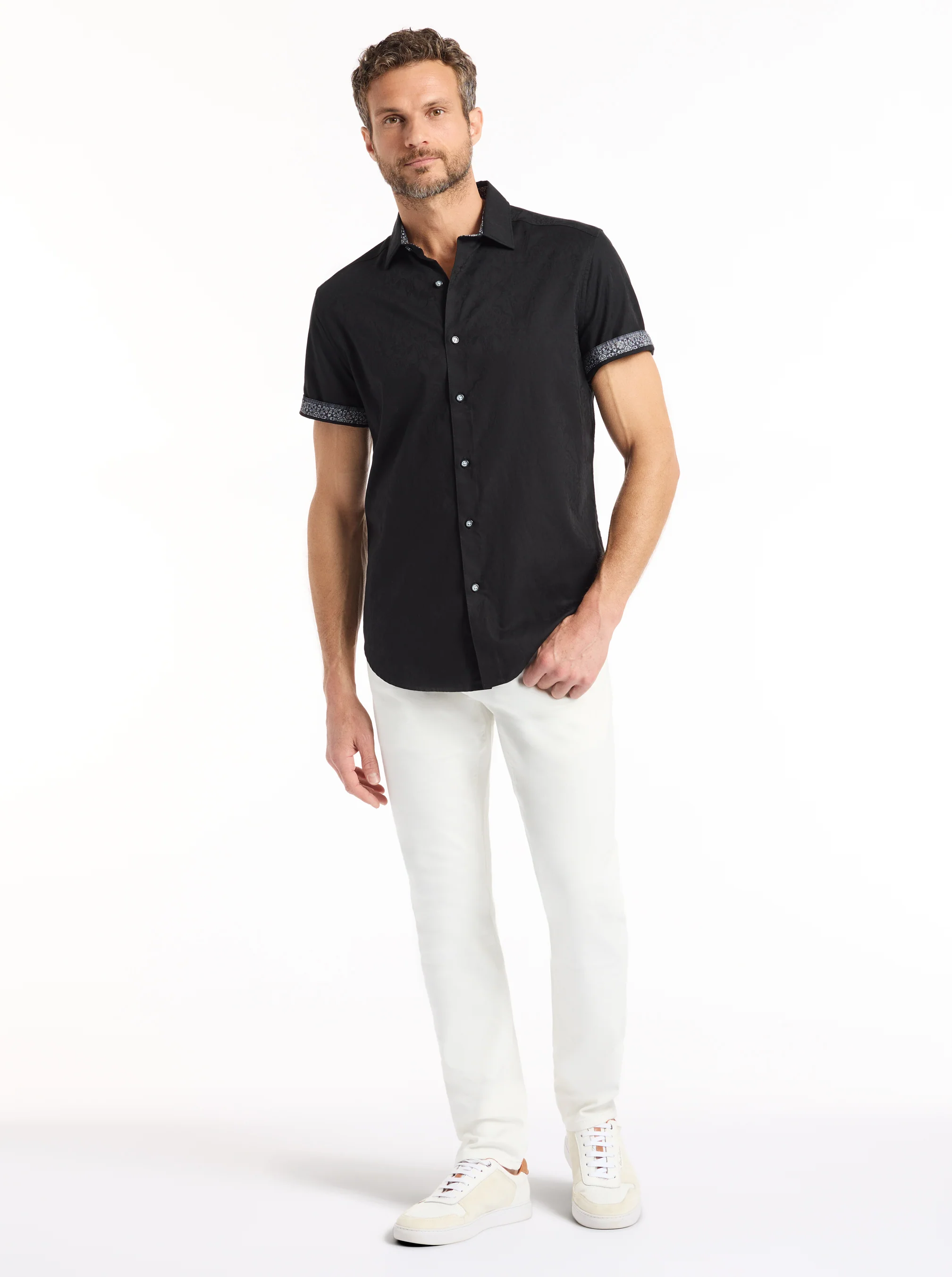 HIGHLAND SHORT SLEEVE BUTTON DOWN SHIRT BIG - Image 23
