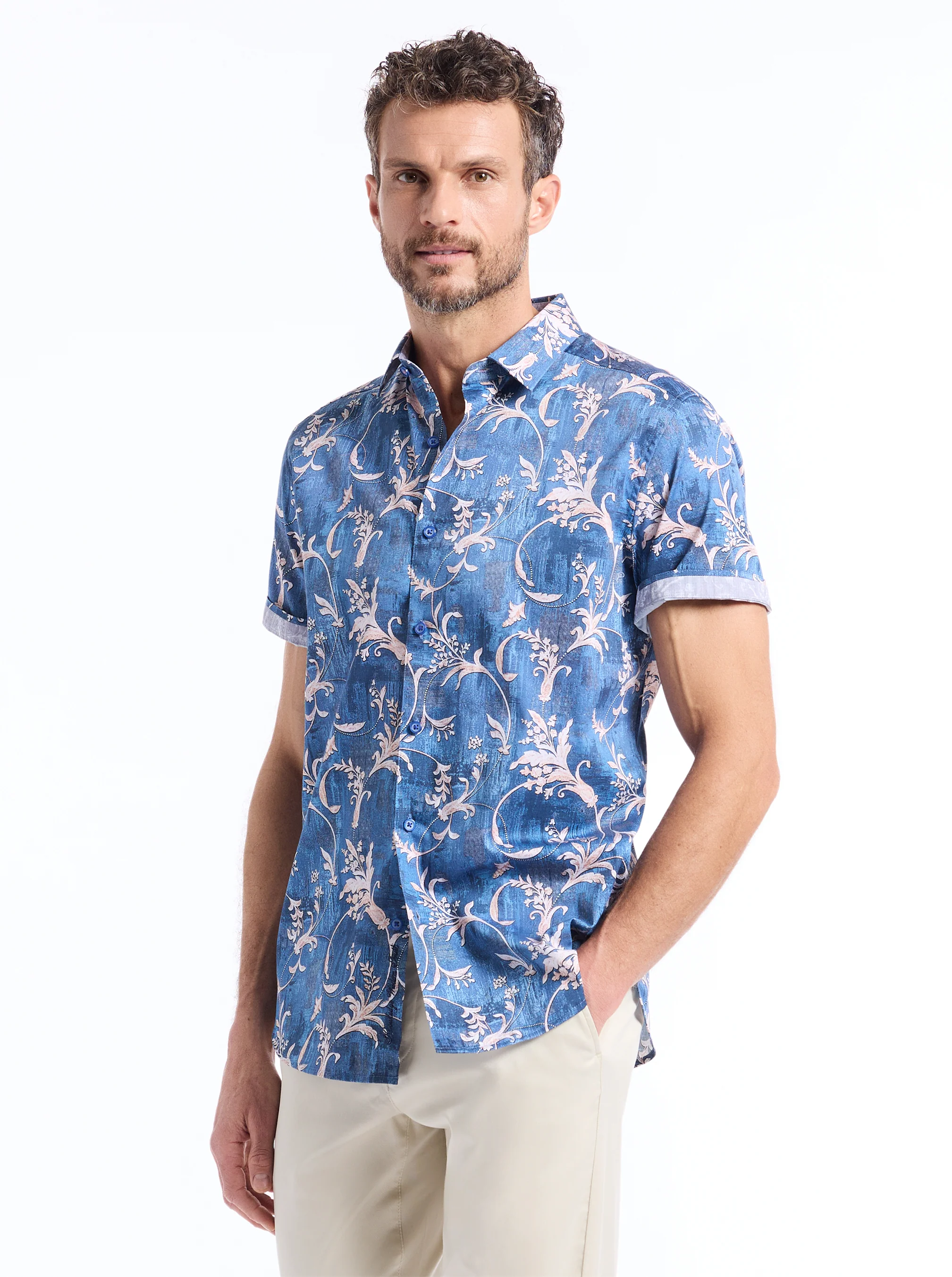 JUNIPERO SHORT SLEEVE BUTTON DOWN SHIRT TALL - Image 7
