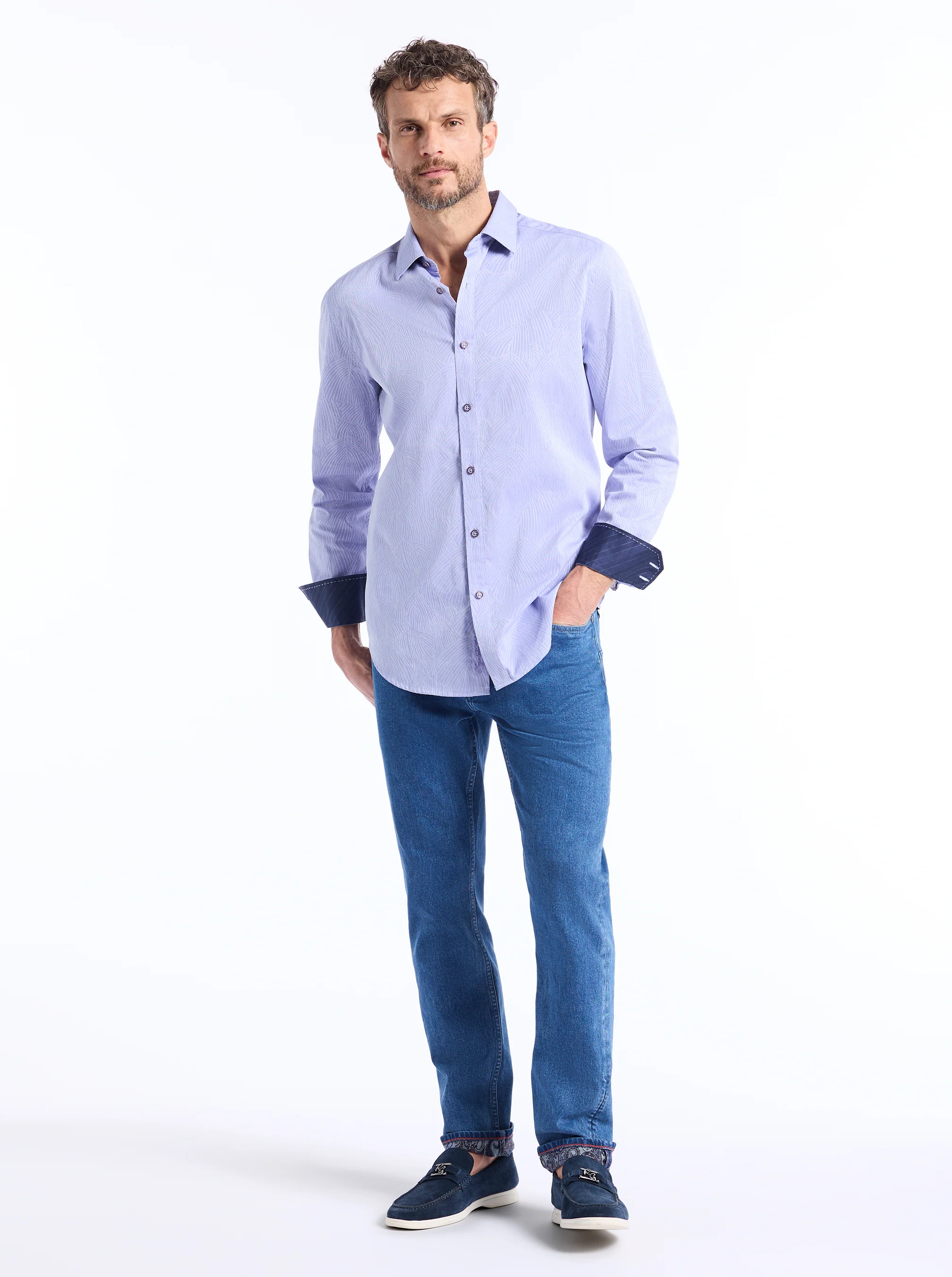 MIRAMAR LONG SLEEVE BUTTON DOWN SHIRT - Image 7