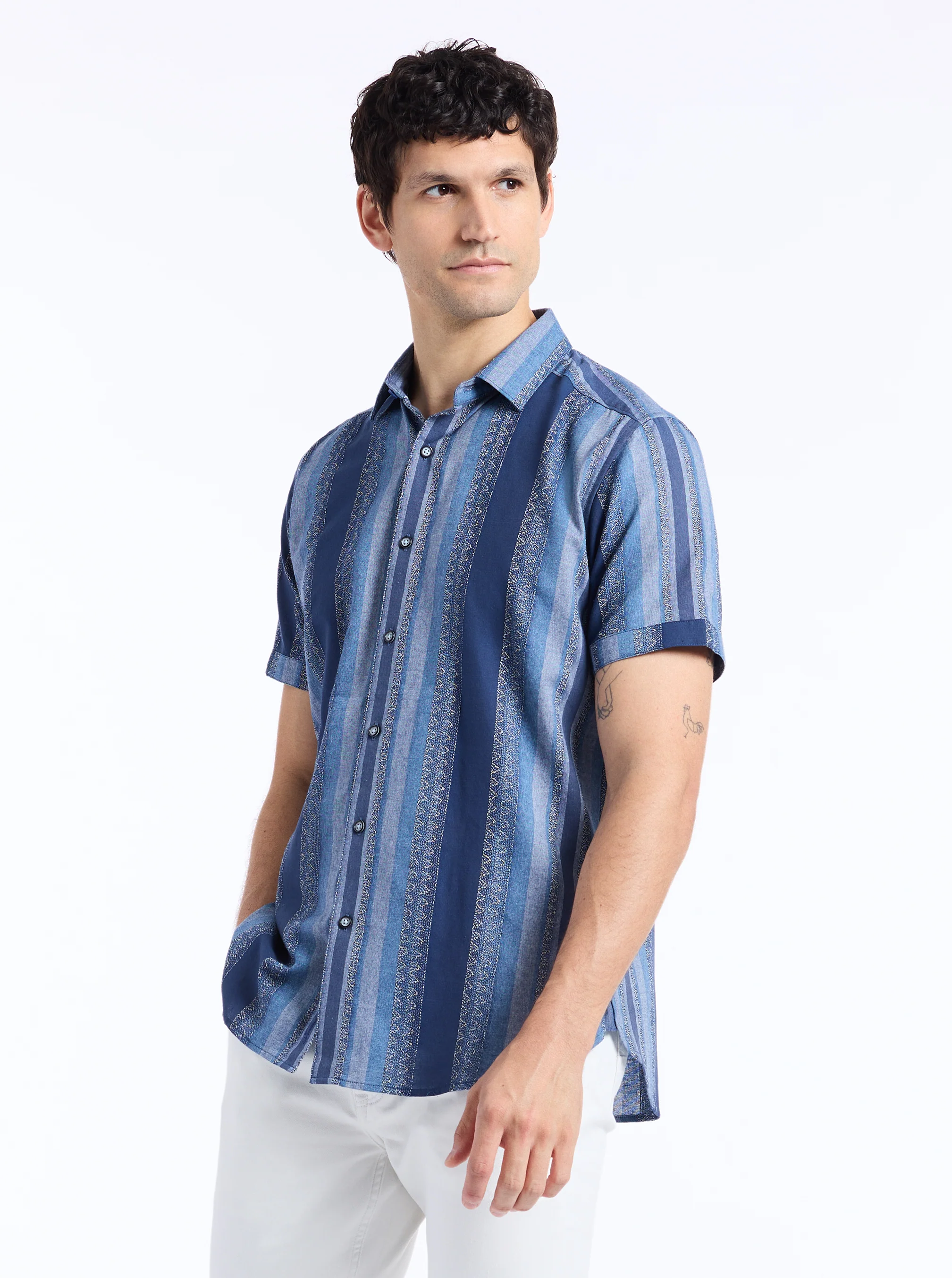 PEMBROKE SHORT SLEEVE BUTTON DOWN SHIRT - Image 6