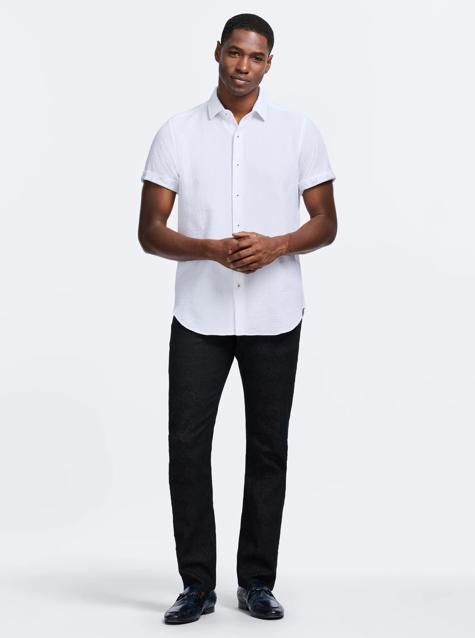 REID SHORT SLEEVE BUTTON DOWN SHIRT - Image 6